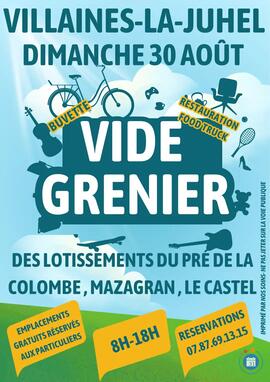 Image VIDE GRENIER DE PLUSIEURS QUARTIERS DE VILLAINES LA JUHEL (photo 1)