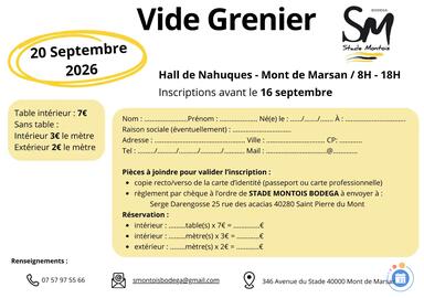 Image Vide grenier Stade Montois Bodéga (photo 1)