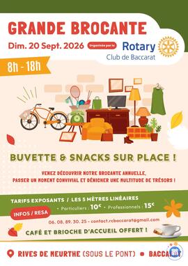 Image BROCANTE DU ROTARY BACCARAT (photo 1)