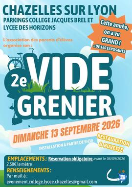 Image Vide Grenier Chazelles sur Lyon (photo 1)