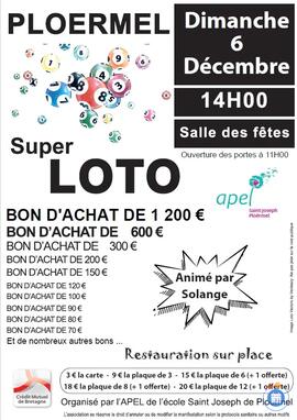 Image Super Loto de L'APEL Saint-Joseph Ploërmel (photo 1)