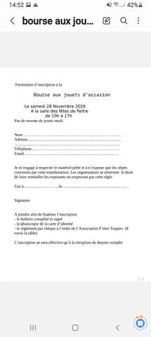 Image bourse aux jouet d' occasion (photo 1)
