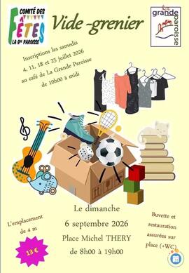 Image Vide Grenier du comité des fêtes de La Grande Paroisse (photo 1)