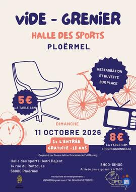 Image Vide grenier au profit du Brocéliande Full Boxing (photo 1)