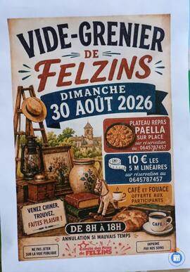 Image VIDE GRENIER A FELZINS (photo 1)