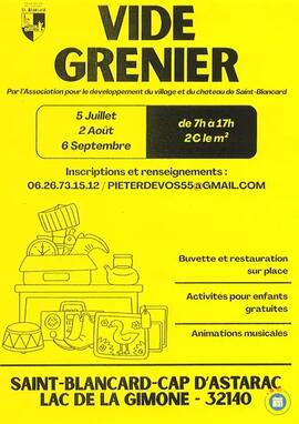 Image Vide grenier pour l'association du développement du village et du château (photo 1)
