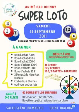 Image LOTO DE L ECOLE SAINTE ANNE (photo 1)