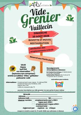 Image Vide grenier Vuillecin organisé par l'association sport et loisirs de Vuillecin (photo 1)