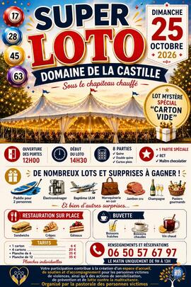 Image Super LOTO domaine de la Castille( début des inscriptions au 1er septembre) (photo 1)