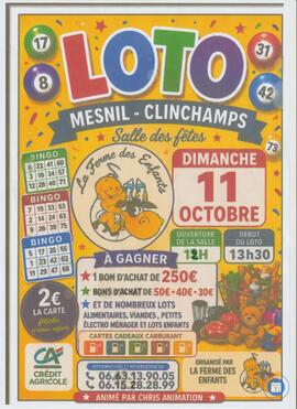 Image LOTO A MESNIL CLINCHAMPS ANIME PAR CHRIS ANIMATION (photo 1)