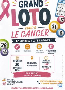 Image LOTO SELESTAT CONTRE LE CANCER ANIME PAR CHRISTOPHE (photo 1)