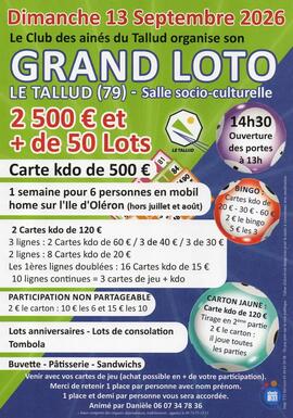 Image Grand loto du Club des Ainés du Tallud (photo 1)