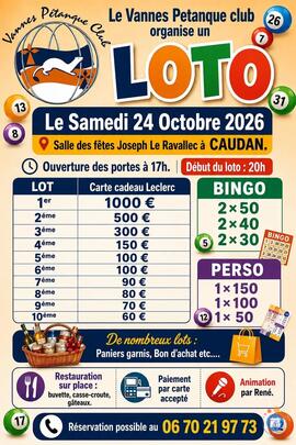 Image Super Loto du Vannes Petanque Club animé par rené (photo 1)