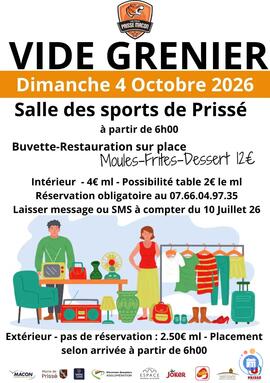 Image VIDE GRENIER ETOILE SPORTIVE PRISSE-MACON (photo 1)