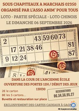 Image LOTO SOUS CHAPITEAUX (photo 1)