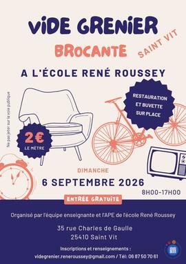 Image Vide grenier École René Roussey (photo 1)