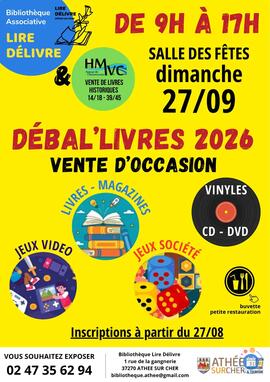 Image Débal'livres : VENTE livres, magazines, CD, DVD, vinyles, jeux vidéo et société (photo 1)