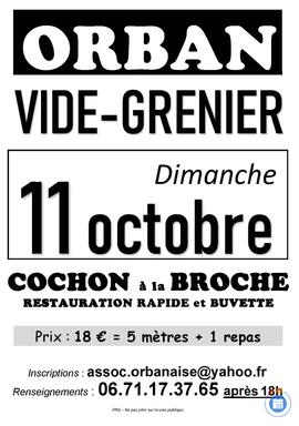 Image Vide grenier d'ORBAN (photo 1)