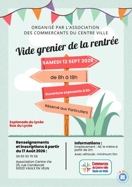 Image BRADERIE ET VIDE GRENIER DE LA RENTREE (photo 1)