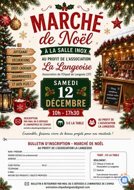 Image Marché de Noël Ehpad le Langeois (photo 1)