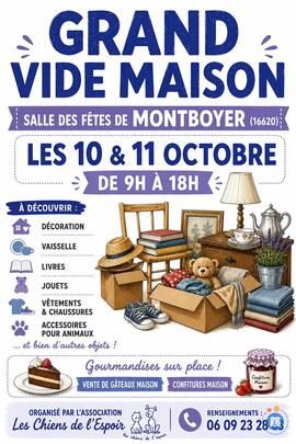 Image Vide maison au profit de l'association Les Chiens de l'Espoir (photo 1)
