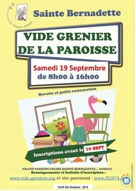 Image Vide Grenier de la paroisse Sainte Bernadette à ANNECY (photo 1)