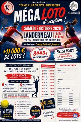 Image Méga loto d'exception du tennis club par Lucky Loto et Jessica (photo 1)