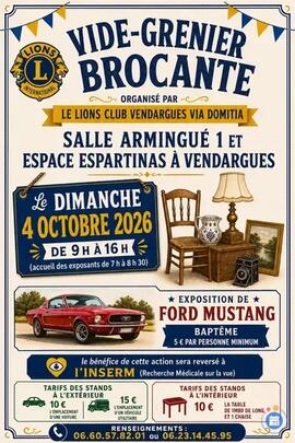 Image Vide-grenier brocante Lions club Vendargues (photo 1)