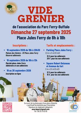 Image Vide grenier - Association Le Parc Ferry-Buffalo (photo 1)