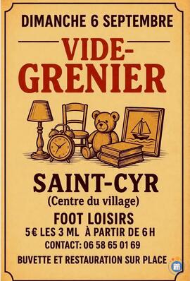 Image Vide grenier Saint-Cyr (photo 1)