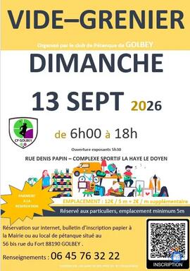 Image Vide grenier club pétanque Golbey (photo 1)