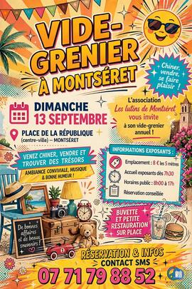 Image VIDE GRENIER LES LUTINS DE MONTSERET (photo 1)