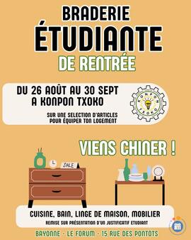 Image Braderie étudiante à Konpon Txoko (photo 1)