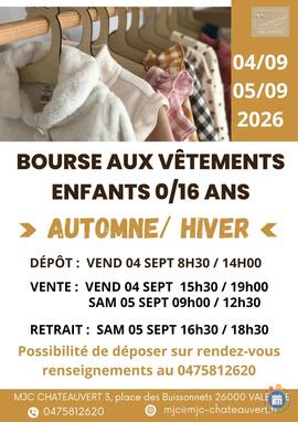 Image Bourse aux vêtements enfants autome/hiver (photo 1)