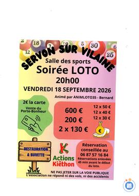 Image Soirée loto Animé par Bernard ANIMLOTO35 (photo 1)