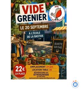 Image Vide Grenier Ecole de La Bastide Gattières (photo 1)