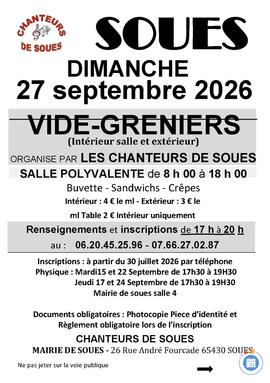 Image vide greniers des Chanteurs de Soues (photo 1)