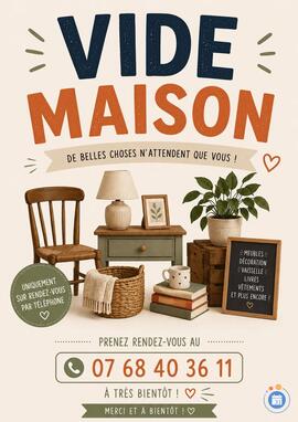 Image Vide maison « Tout doit disparaître » (prise de rdv par téléphone) (photo 1)