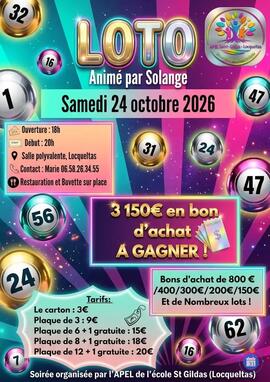 Image Loto école st Gildas animé par Solange (photo 1)