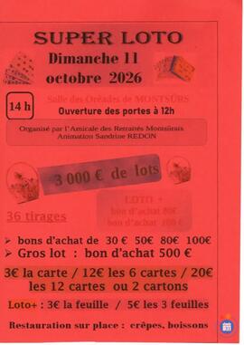 Image super loto de l'amicale des retraités montsurais animé par sandrine (photo 1)