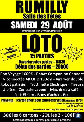 Image Loto 15 Parties Samedi 29 Août 2026 à RUMILLY (photo 1)