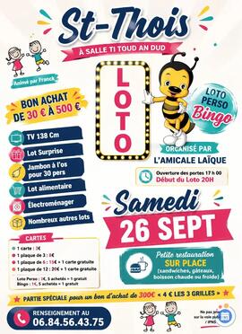 Image loto de l'amicale laïque de St Thois (photo 1)