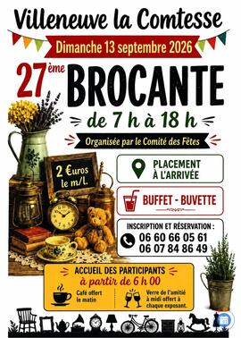 Image 27eme brocante de Villeneuve-La-Comtesse (photo 1)