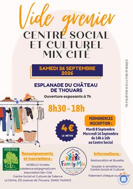 Image Grande vide grenier du Centre Social et Culturel Mix-Cité (photo 1)