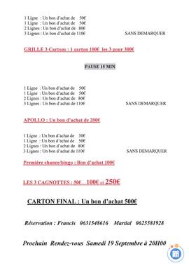 Image Grand Loto de Rentree (photo 1)