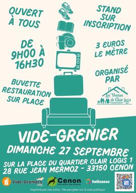 Image Vide grenier Association Les voisins de Clair Logis (photo 1)