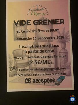 Image Vide grenier du comité des fêtes de Digny (photo 1)