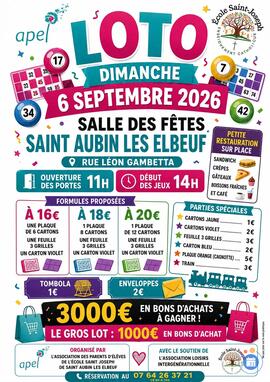 Image Méga loto au profit de l'école Saint Joseph (photo 1)