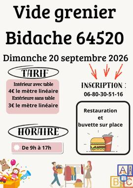 Image Vide grenier bidache (photo 1)