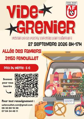 Image Vide grenier du club de football de Fenouillet - Union Avenir Fenouillet (photo 1)